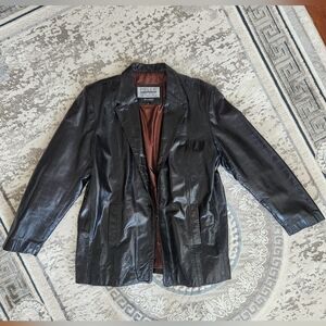 leather mens coat